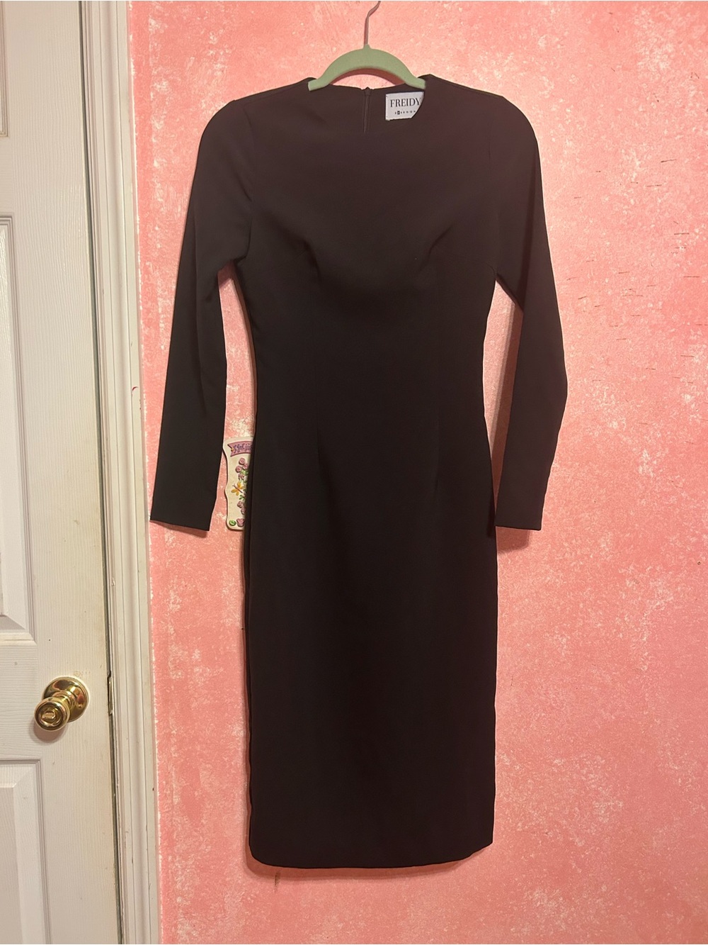 Freidy Black Long-Sleeve Dress